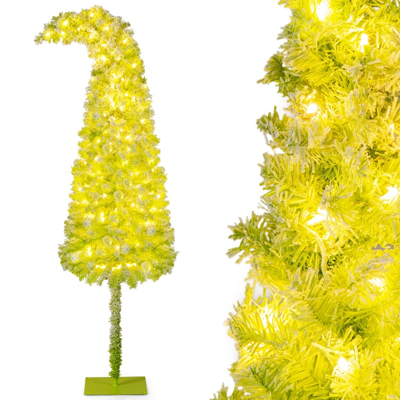 Costway 5/6/7 FT Bendable Christmas Tree with Bendable Top, 290 Branch - See Details