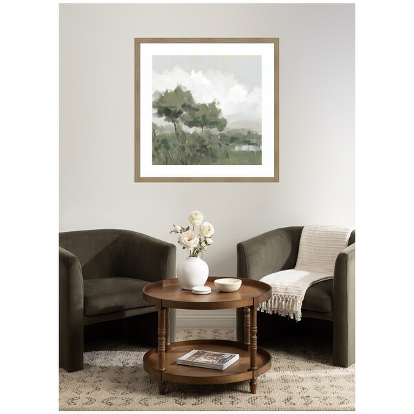 Shades of Olive No. 1 by Mary Sparrow Framed Wall Art Print
