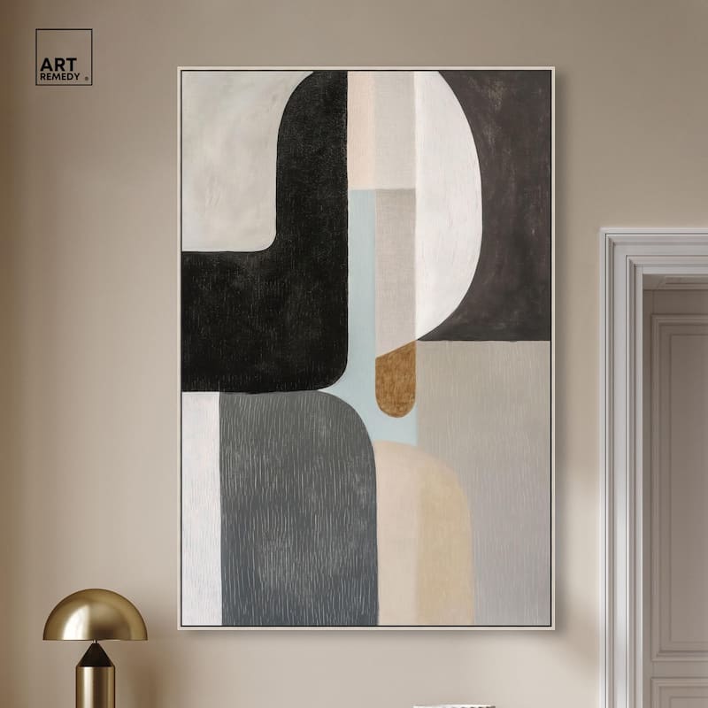 Interlocking Segments III Canvas by Art Remedy