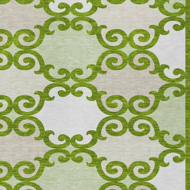 HomeRoots Trellis Transitional Rectangle Outdoor Rug