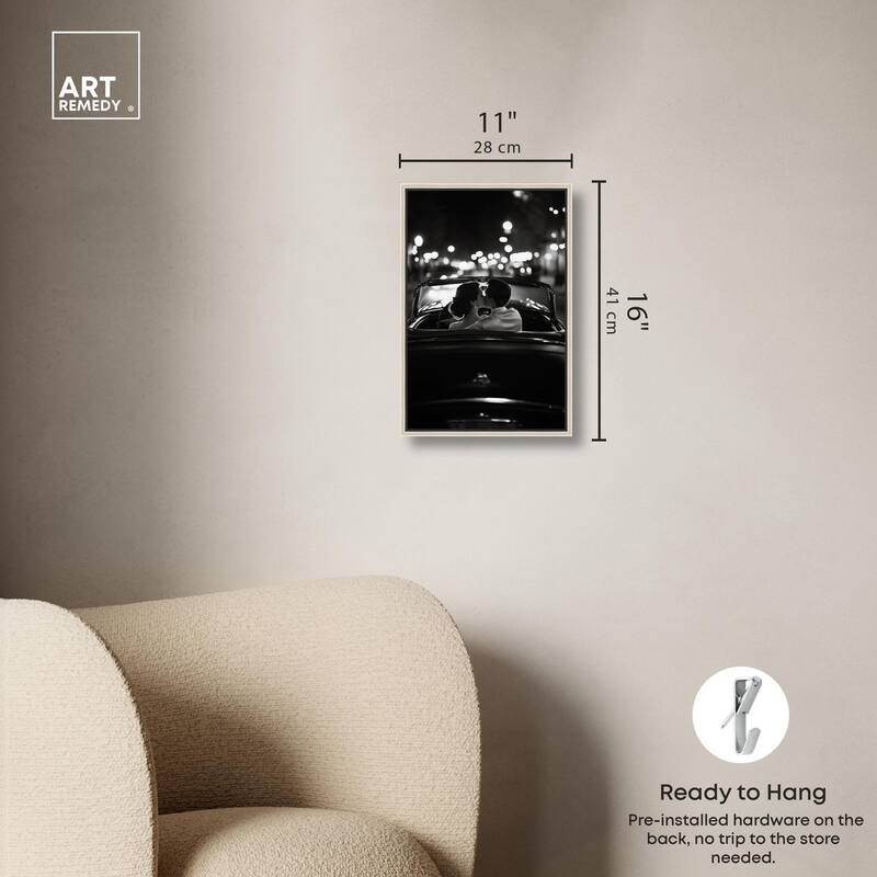 Kiss Me in the Moonlight II Canvas by Art Remedy
