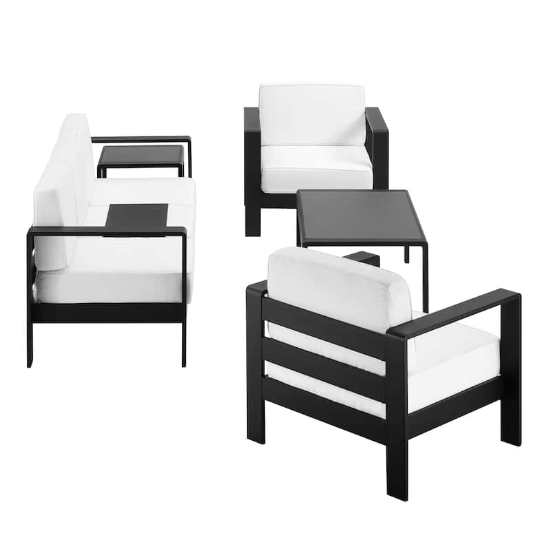 Linon Nordwind Aluminum Outdoor 5-Piece Patio Set