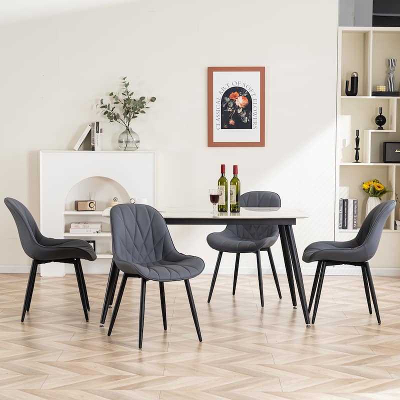 Upholstered Dining Chairs Set of 2 Modern Kitchen Chairs