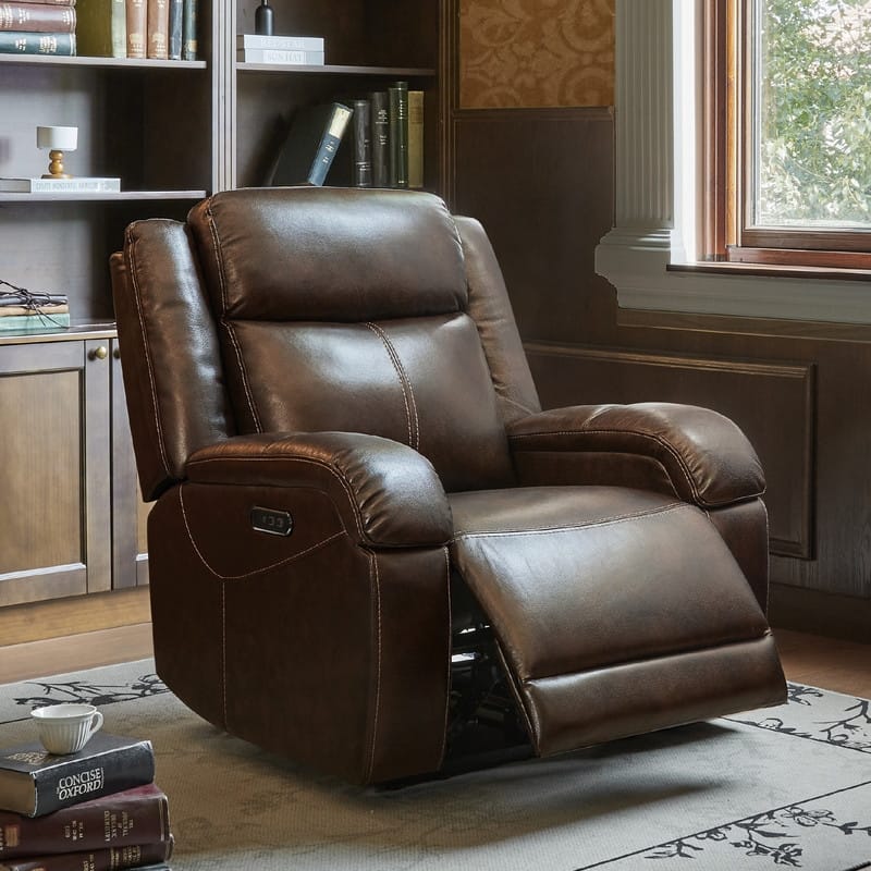 Spruce & Spring Hadlee Power Recliner Chairs with Power Headrest & Charging Ports