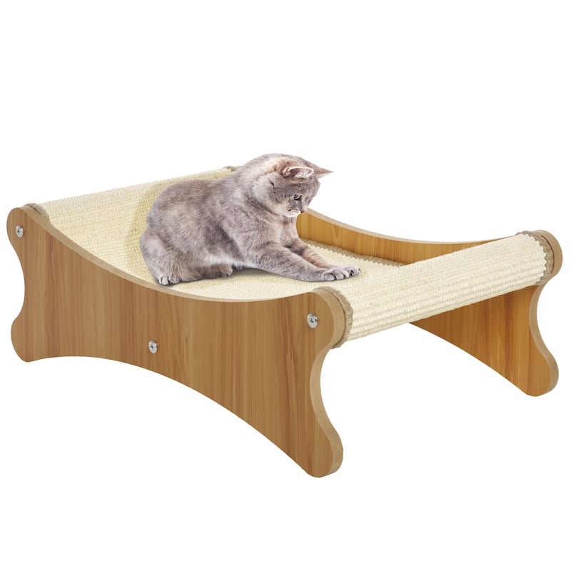 SAFAVIEH Home Natural/Ivory 15"W x 24"L x 8''H Sisal Cat Scratch Lounger - 15"W x 24"L x 8''H