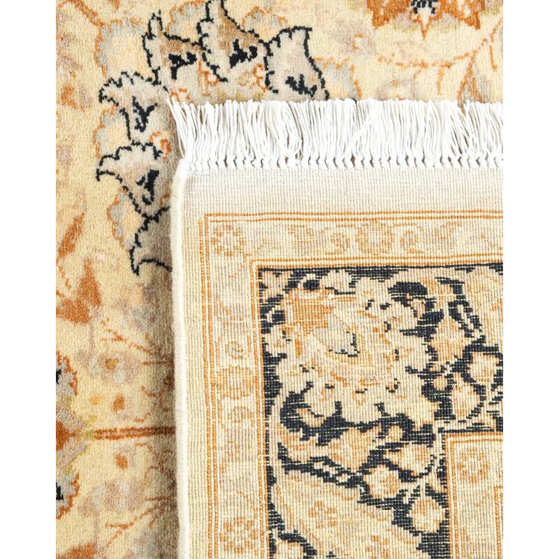 Overton Hand Knotted Wool Traditional Oriental Beige Area Rug - 3' x 5'