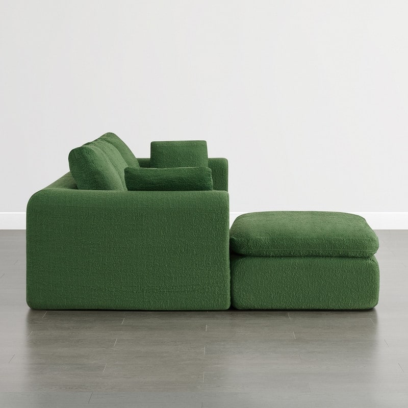 Spruce & Spring Compressed Modular Sectional Boneless Sofa for Living Room