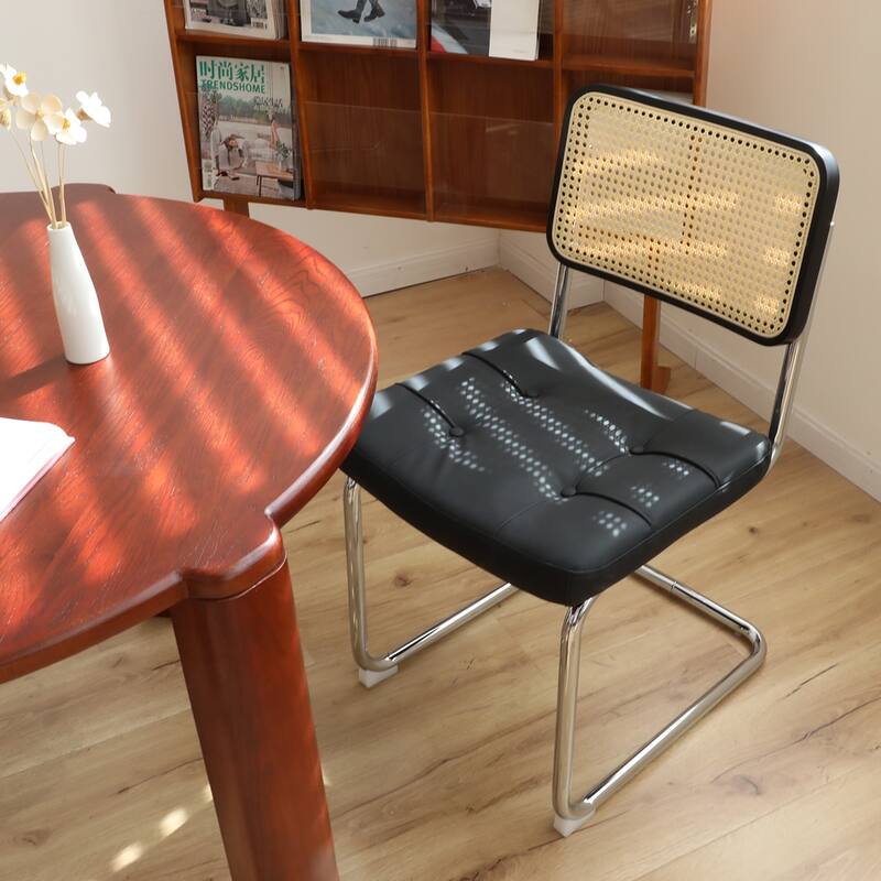 Dining Chairs Set of 2 with Chrome Legs
