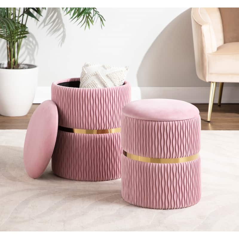 Lena Nesting Ottoman Set