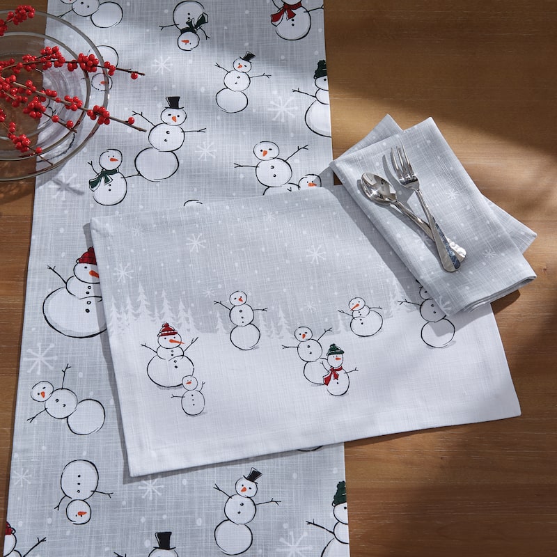 Split P Snow Family Placemat Set of 4 - 13" x 19"
