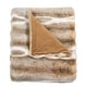 preview thumbnail 13 of 21, Home Soft Things Tip Dying Two Tone FauxFur Throw Thick Fuzzy Blanket