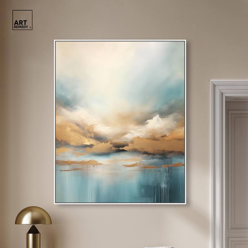 Cloudscape in Gold I Canvas by Art Remedy