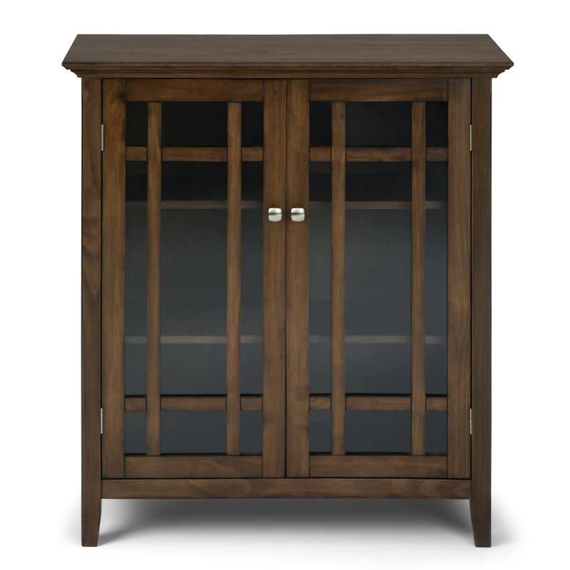 WYNDENHALL Freemont SOLID WOOD 39 inch Wide Transitional Medium Storage Cabinet - 42.2"h x 39"w x 17"d