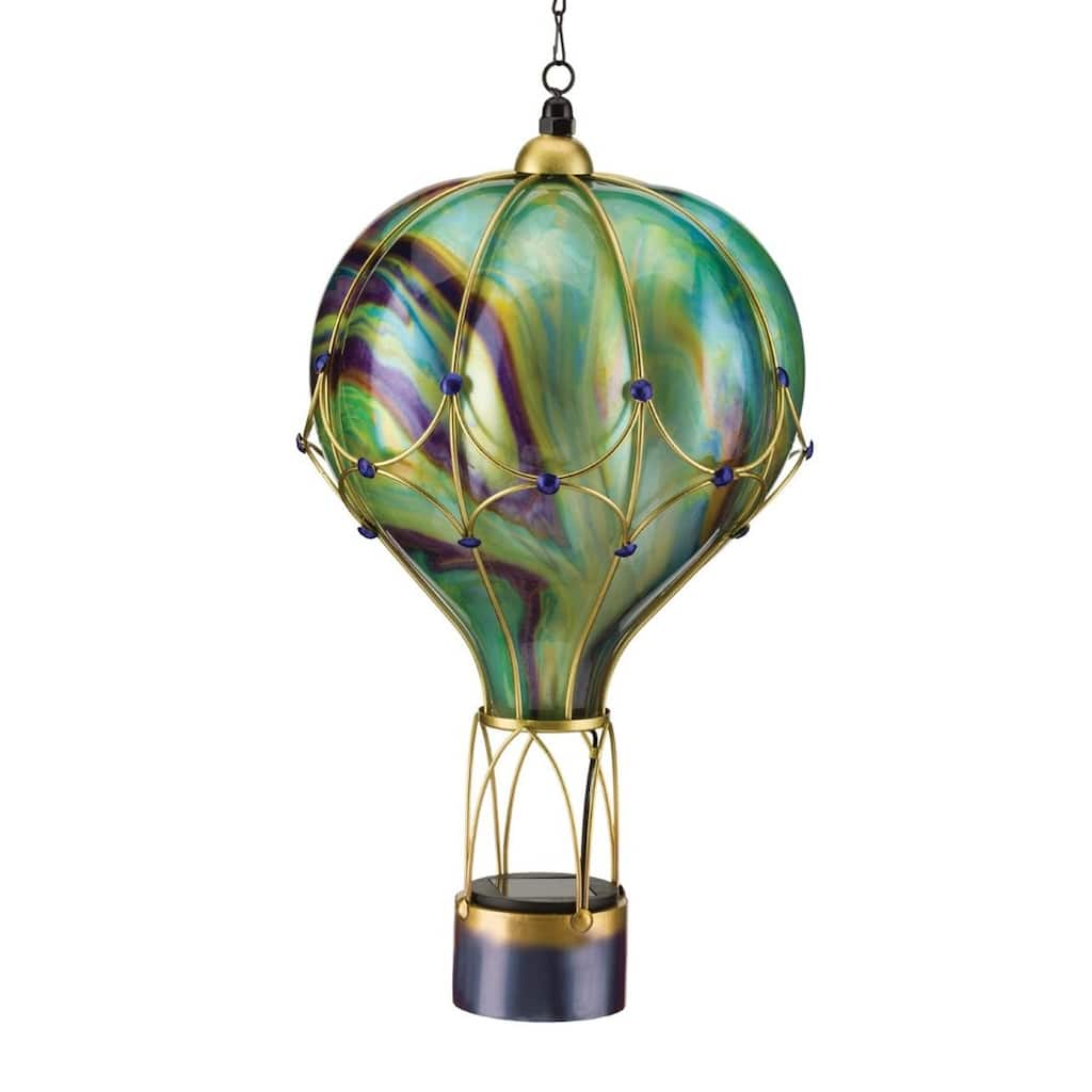 Swirl Balloon Solar Lantern LG - Green