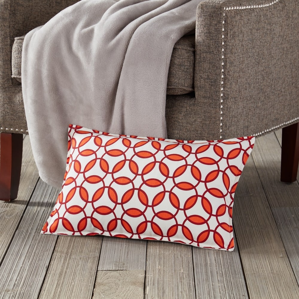 Rings Cotton Canvas 14-inch x 22-inch Pillow