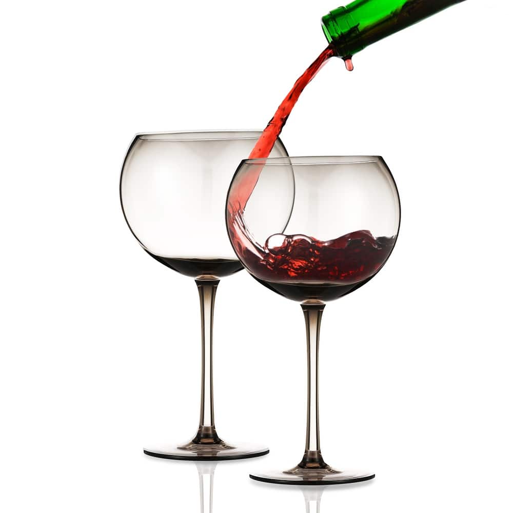 Berkware Set of 2 Sparkling Colored Glasses