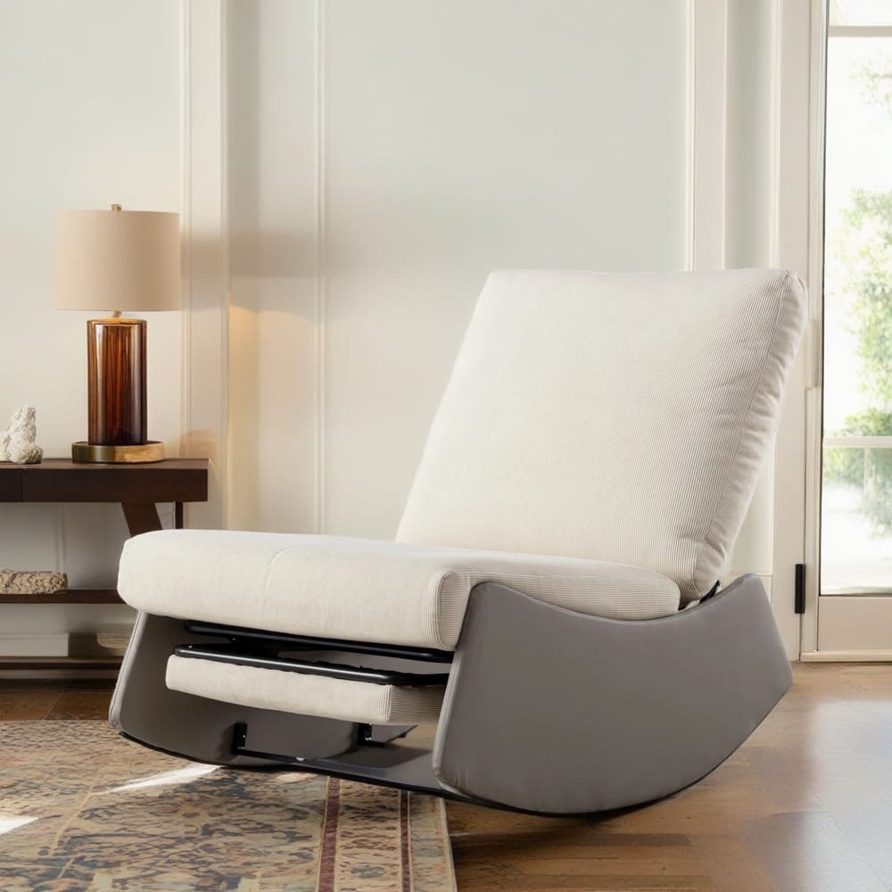 GDFStudio Modern Rocking Chair Recliner with Footrest