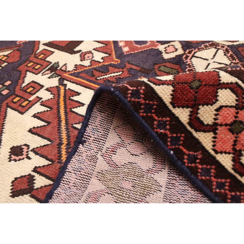 ECARPETGALLERY Hand-knotted Kayseri Vintage Dark Navy Wool Rug - 5'1 x 6'8