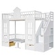 preview thumbnail 35 of 58, Twin over Twin Bunk Bed with Changeable Table