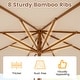 preview thumbnail 11 of 28, Costway 9 FT Patio Umbrella with Adjustable Height Rope Pulley Lift