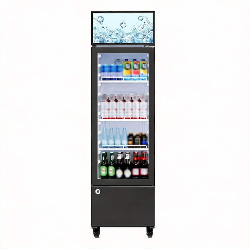 Commercial Beverage Refrigerator, Frost-Free - Black