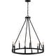 preview thumbnail 8 of 22, Gio Ring Iron Rustic Farmhouse LED Chandelier, by JONATHAN Y