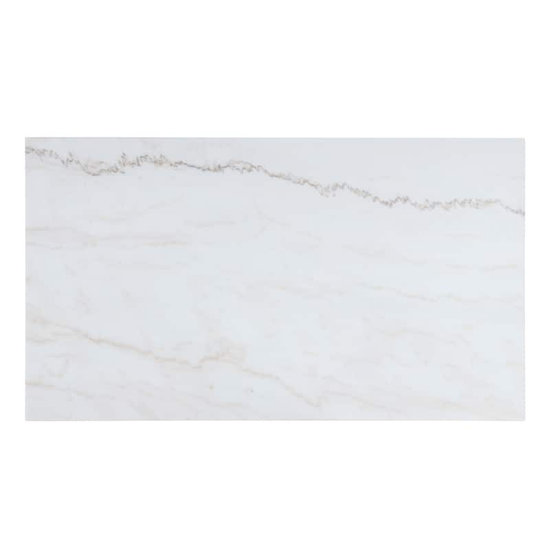 Furniture of America Torin Modern Black and White 72-inch Marble Dining Table