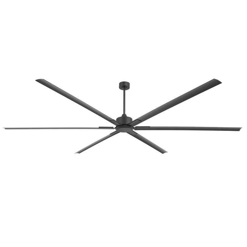 Large 72"/84"/96"/120" Black Ceiling Fan with Remote without Light-6/8 Aluminum Blades