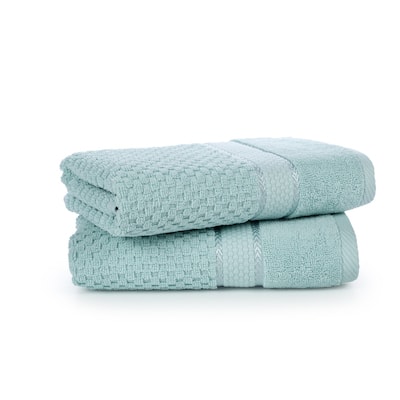Hand Towel Popcorn Textured- Quick Drying 18 X 28 Inch by Ample Decor