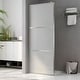 preview thumbnail 70 of 71, vidaXL Walk-in Shower Wall multi size Half Frosted ESG Glass Black