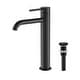 preview thumbnail 1 of 24, Luxury Solid Brass Single Hole Bathroom Vessel Sink Faucet Matte Black W/ Pop Up Drain