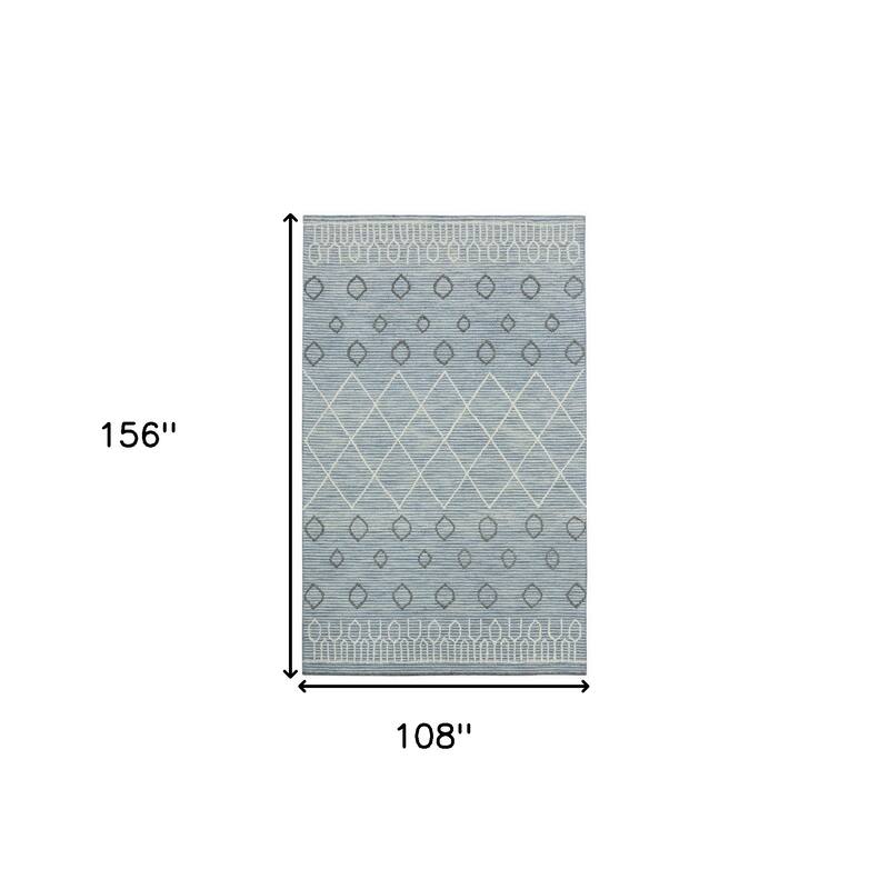 HomeRoots Geometric Lodge Rectangle Area Rug