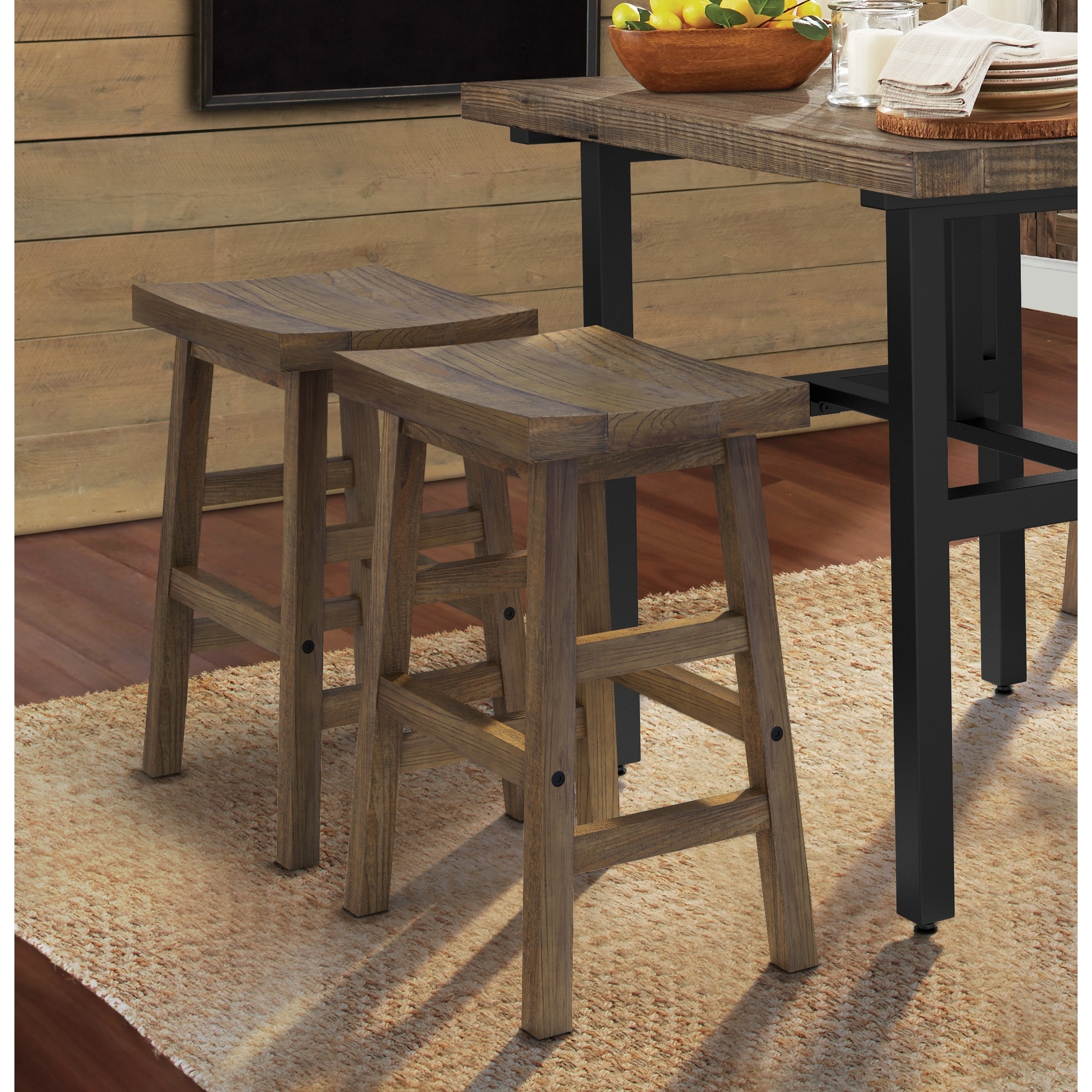 Reclaimed wood hotsell counter stools