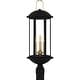 preview thumbnail 3 of 5, Crestfield 3-Light Matte Black Outdoor Post Lantern