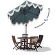 preview thumbnail 64 of 157, 9ft Tassel Patio Umbrella Auto-Tilt, Crank , by JONATHAN Y