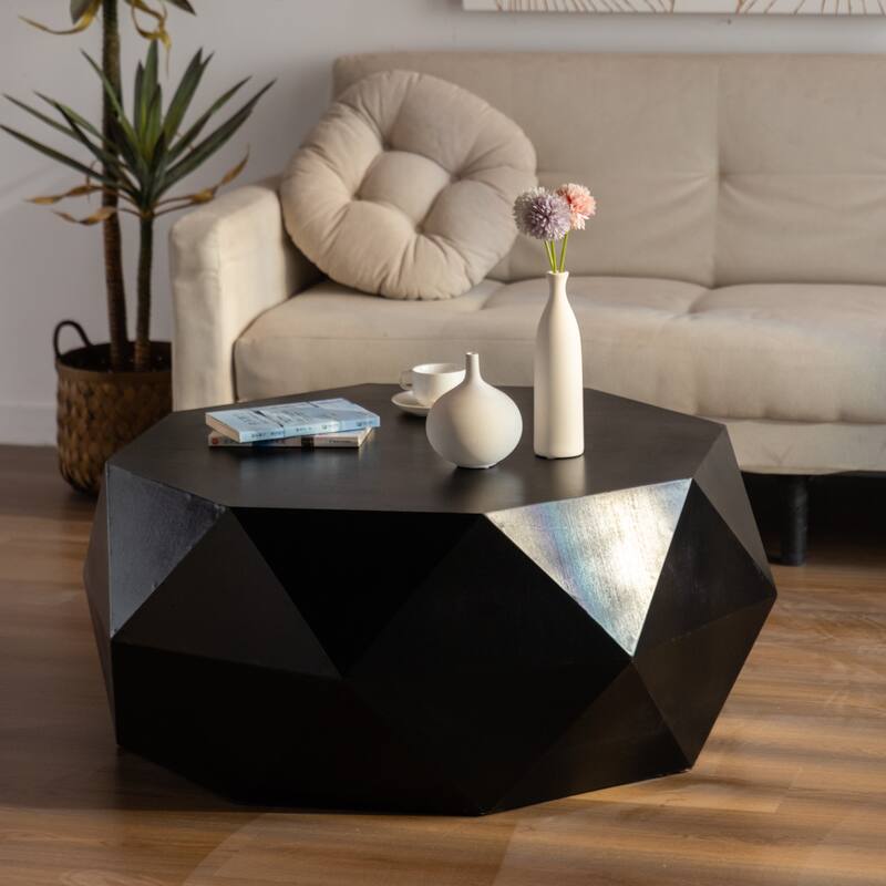 Three-dimensional Embossed Pattern Design American Retro Style Coffee Table