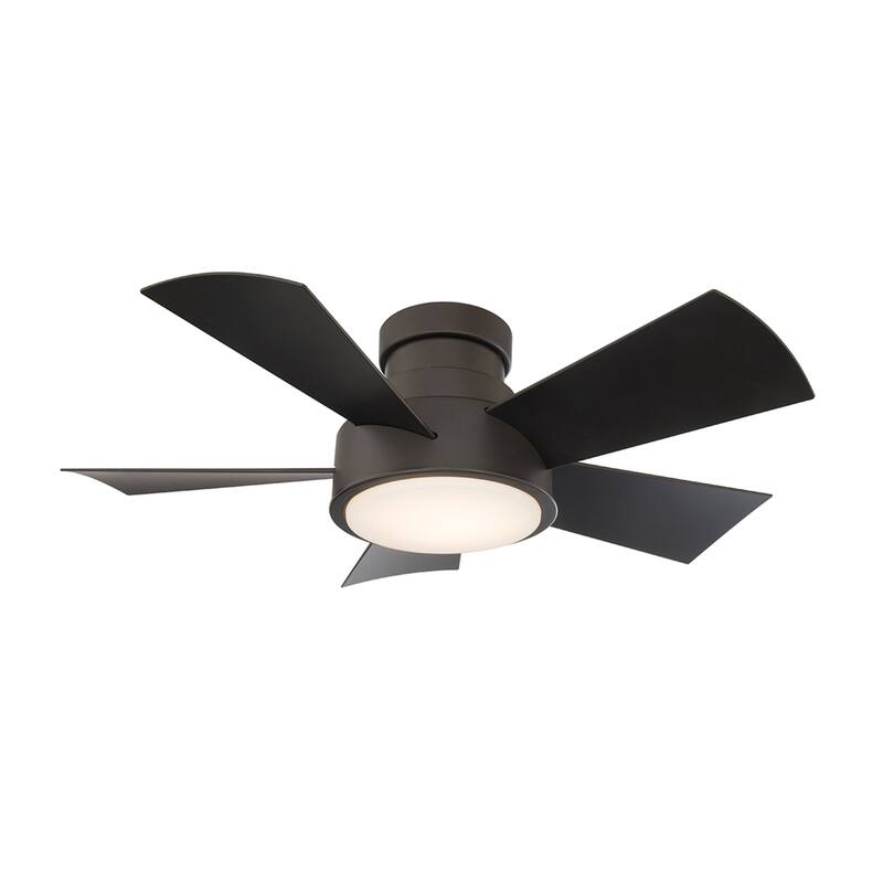 Vox Indoor/Outdoor 5-Blade Smart Flush Mount Ceiling Fan 38in with 3000 LED and Remote Control - 38