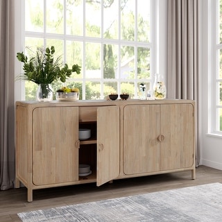 NPD Furniture Hansville Sideboard 4 Doors with 2 Inner Drawers