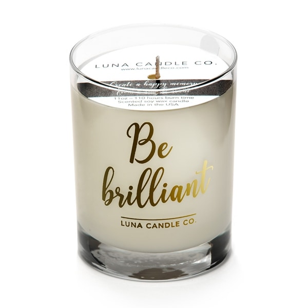 Fresh Lemon Scented Jar Candle, Premium Soy Wax, Slow Burn