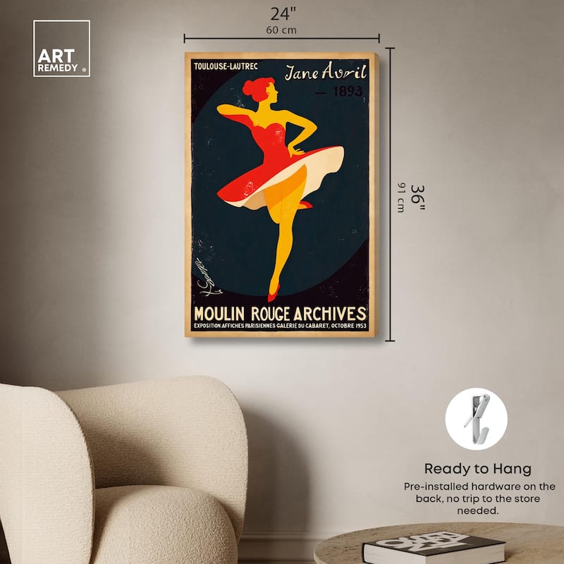 Moulin Rouge Canvas by Art Remedy, Gallery Wrapped