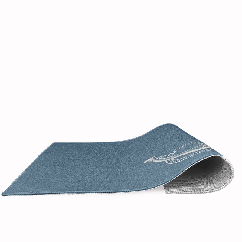 Anchored Nautical Chenille Rug