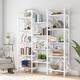 Large Triple Wide 5-Shelf Etagere Bookcase
