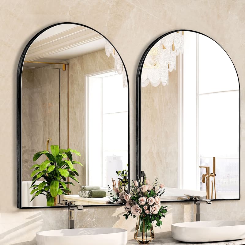Bathroom Arch Aluminum Wall Mirror Vanity Mirrors