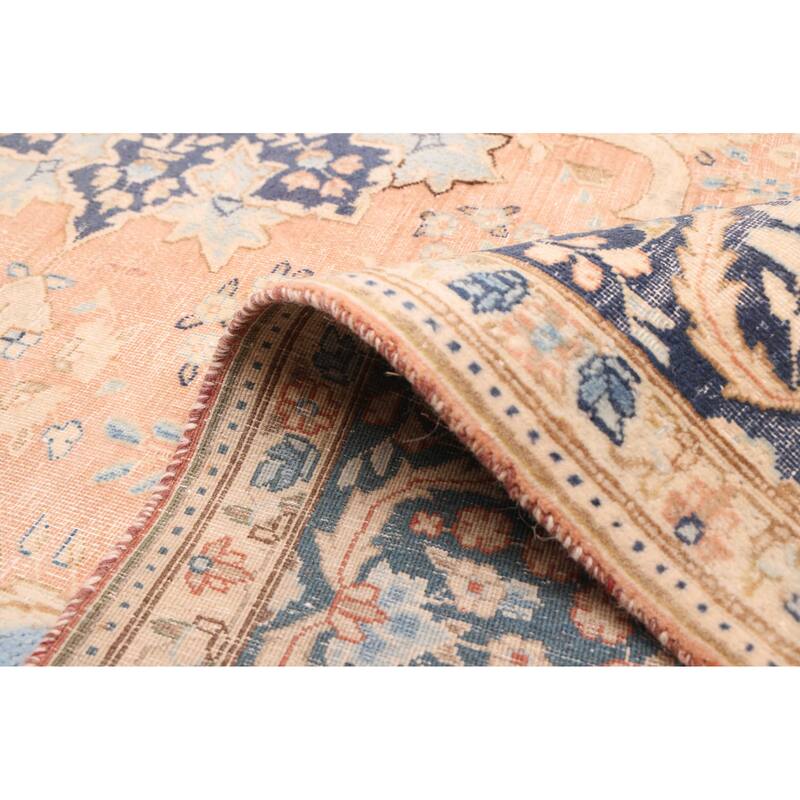 ECARPETGALLERY Hand-knotted Antalya Vintage Copper Wool Rug - 6'8 x 9'6