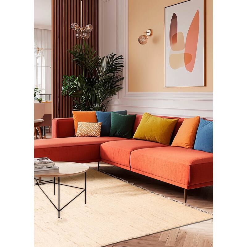 ECARPETGALLERY Hand-knotted Pak Finest Marrakesh Cream Wool Rug - 6'1 x 7'3