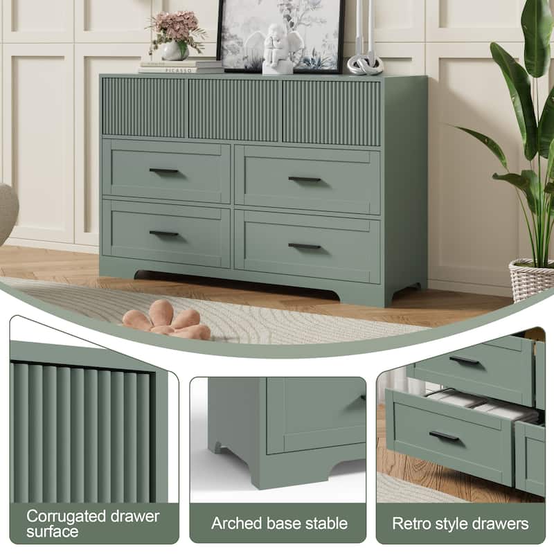 7 Drawer Large Drawers Furniture Storage Cabinet Bedroom
