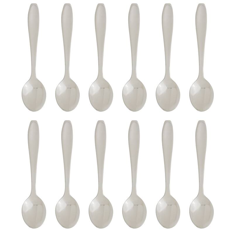 Fino Demi Spoon Set, Stainless Steel, Made in Japan, Set of 12