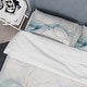 preview thumbnail 4 of 5, Designart "White Grey Line Art Abstract Calligraphy" White Modern - Bedding Set With Shams