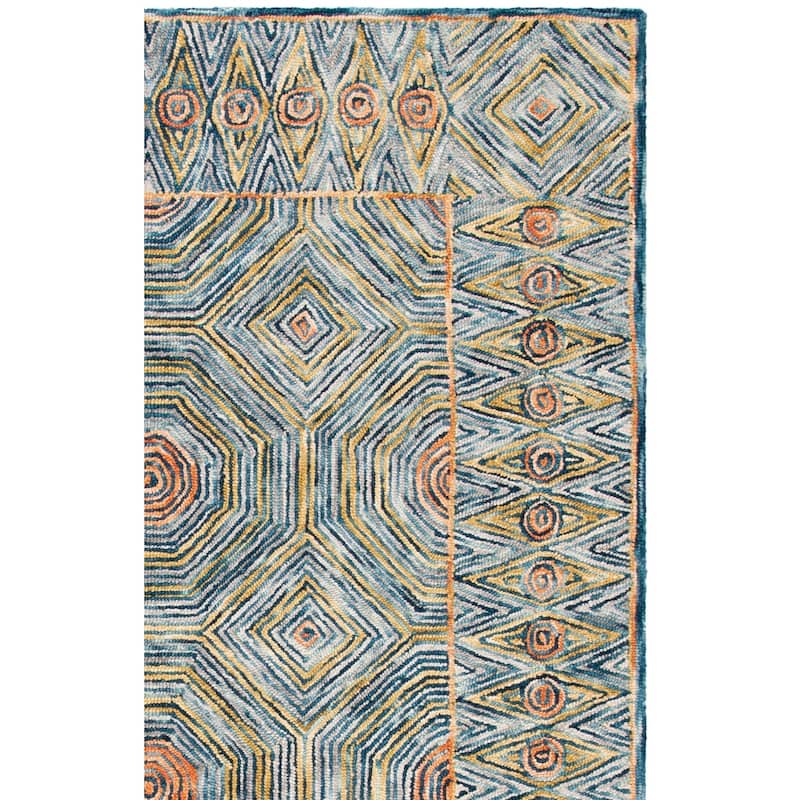 SAFAVIEH Handmade Micro-Loop Hiltrud Modern Wool Rug