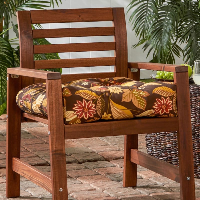Timberland Floral 20-inch Outdoor Chair Cushion by Greendale Home Fashions - 20w x 20l